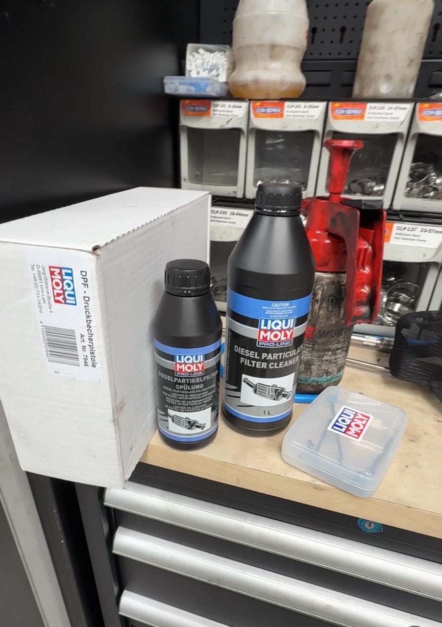LIQUI MOLY Pro-Line DPF cleaner, purge and cleaning equipment at Luca Motors